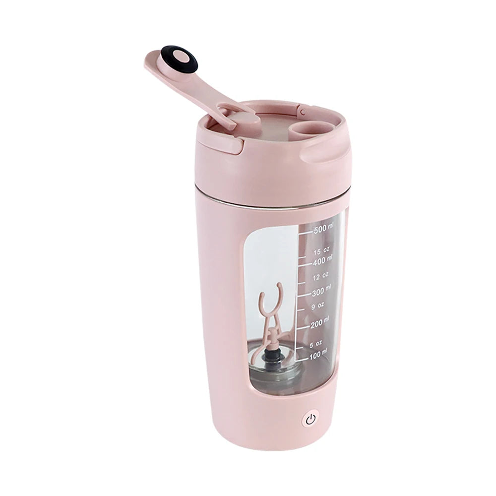 500ML Electric Protein Powder Mixing Cup Automatic Shaker Bottle Mixer Shake Bottle Milk Coffee Blender Kettle Fro Gym Outdoor