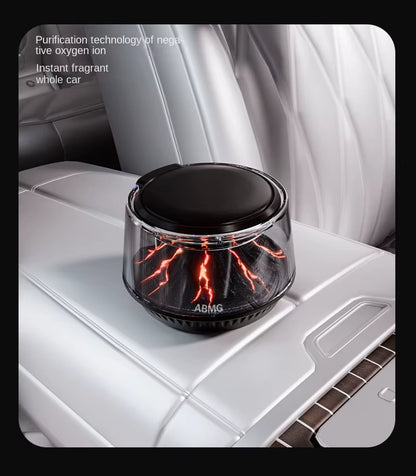 High-End Car Aromatherapy Diffuser Volcano Iceberg View Cloud Fog Decorative Interior Air Purifier for Vehicle