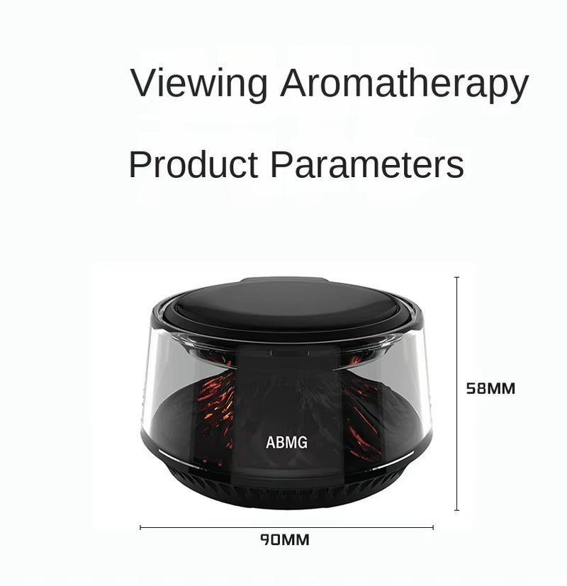 High-End Car Aromatherapy Diffuser Volcano Iceberg View Cloud Fog Decorative Interior Air Purifier for Vehicle