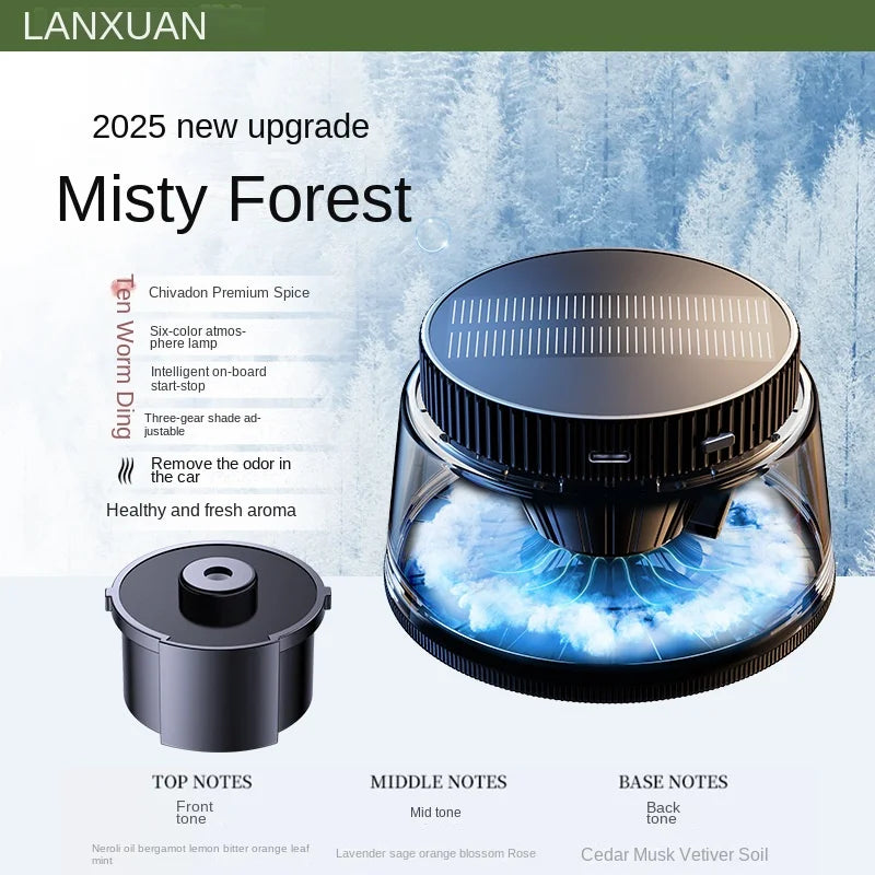 Premium Cloud Car Solar Aromatherapy Diffuser - Luxury Long-Lasting Fragrance for Men