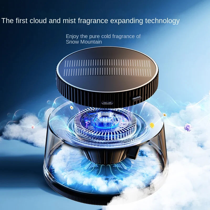 Premium Cloud Car Solar Aromatherapy Diffuser - Luxury Long-Lasting Fragrance for Men