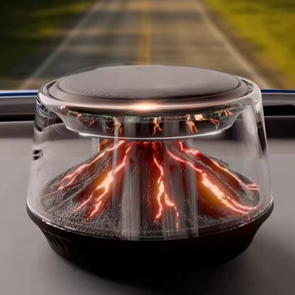 High-End Car Aromatherapy Diffuser Volcano Iceberg View Cloud Fog Decorative Interior Air Purifier for Vehicle